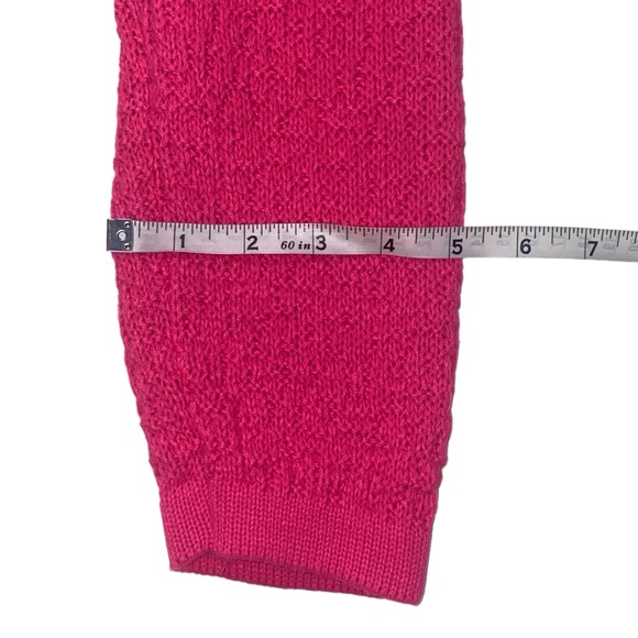 Pink Oversized Cable Knit Sweater, Size Medium - Picture 14 of 14